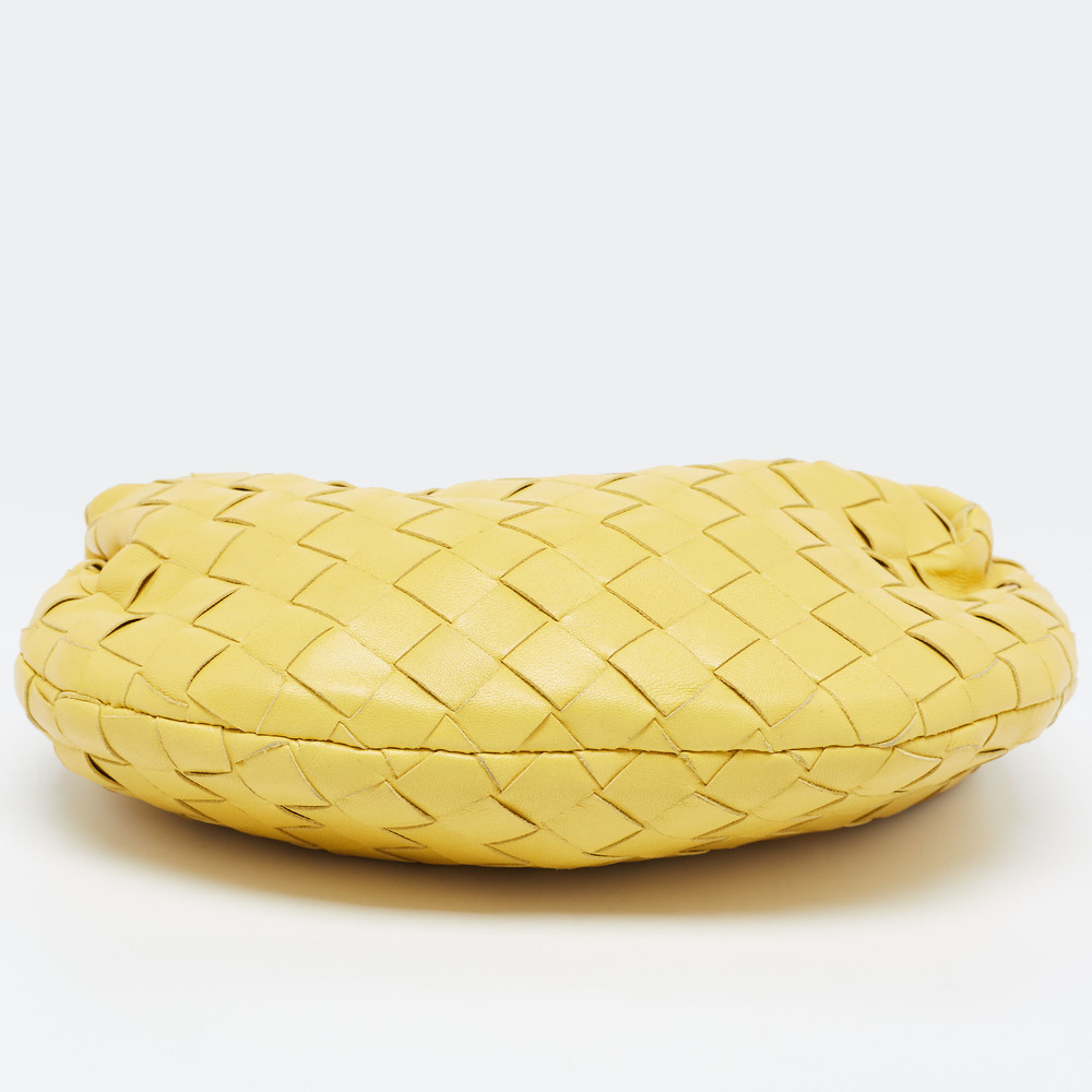 BOTTEGA VENETA Yellow Intrecciato Leather Mini Jodie Hobo - Picture 6 of 8
